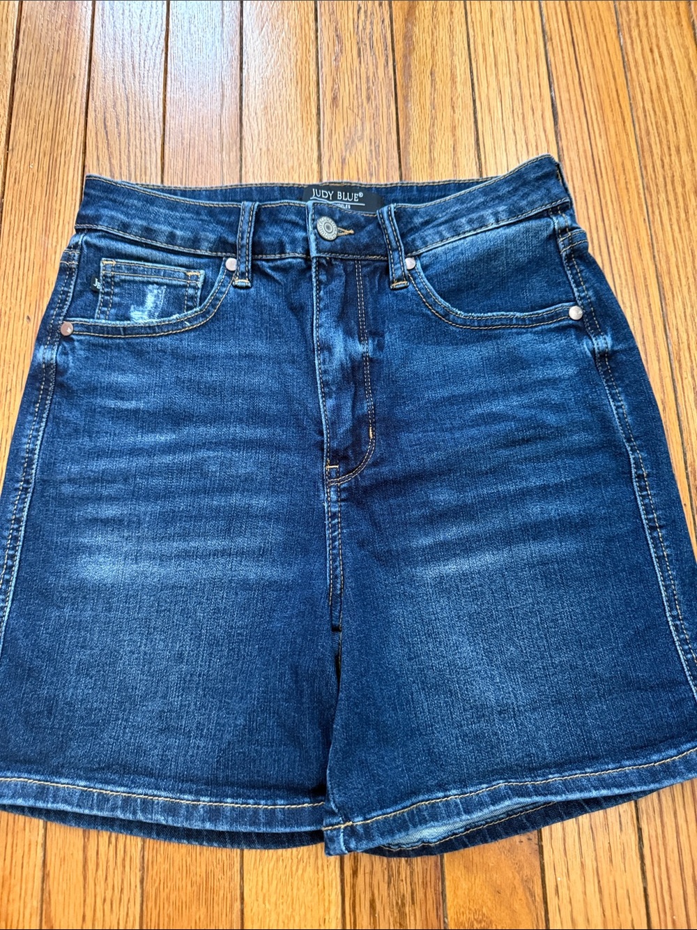 Judy Blue Indigo Wash High-Rise Denim Shorts